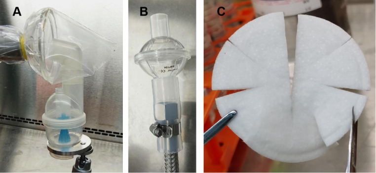 A simple and effective aerosol pathogen disinfection test for a flowing air disinfector