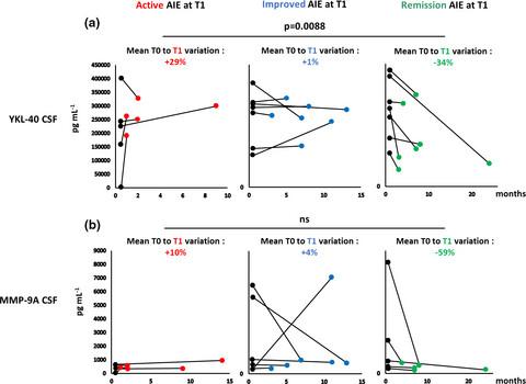 Cerebrospinal fluid YKL-40 level evolution is associated with autoimmune encephalitis remission