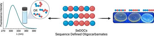 Discrete Oligocarbamates Exhibit Sequence-Dependent Fluorescence Emission and Quenching