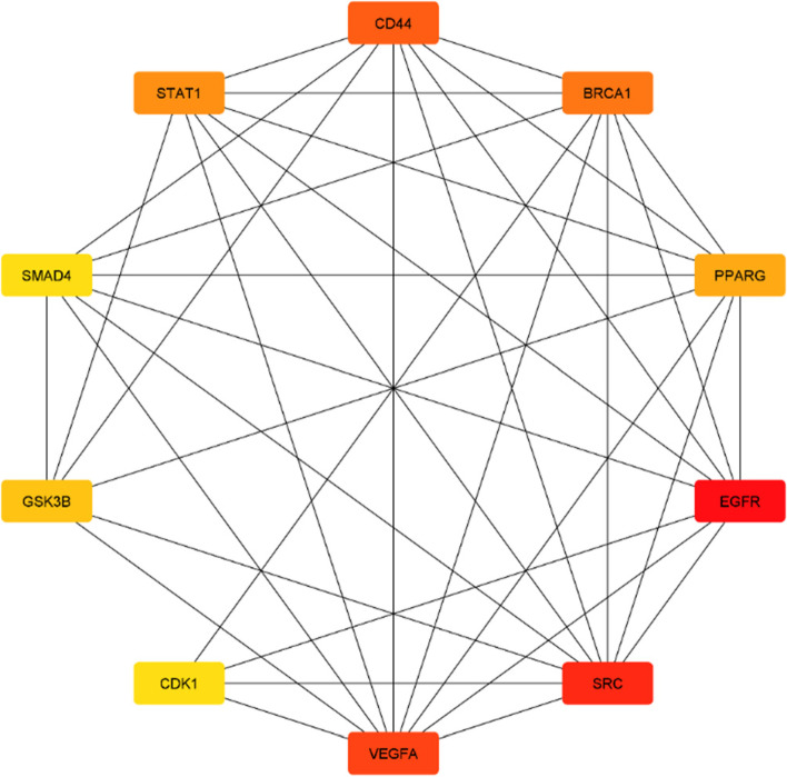 Computer-aided analysis of quercetin mechanism of overcoming docetaxel resistance in docetaxel-resistant prostate cancer.