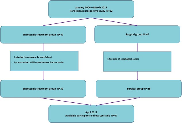 Long-term fear of cancer recurrence in patients treated endoscopically for early Barrett's neoplasia.