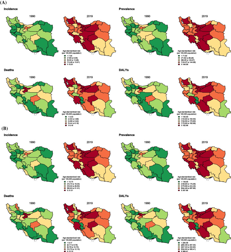 National and subnational burden of female and male breast cancer and risk factors in Iran from 1990 to 2019: results from the Global Burden of Disease study 2019.