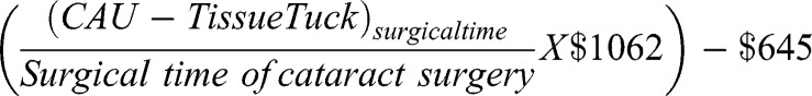 Use of Cryopreserved Amniotic Membrane During Pterygium Excision: Health Economic Analysis.