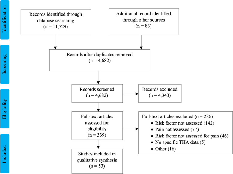 Risk factors for pain after total hip arthroplasty: a systematic review.