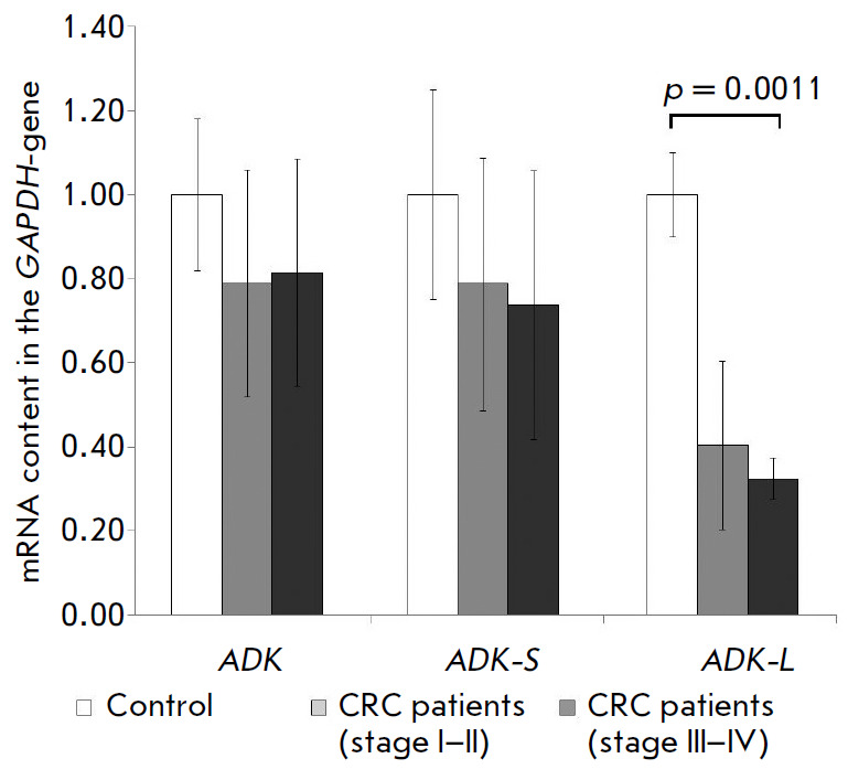 Relationship between the Gene Expression of Adenosine Kinase Isoforms and the Expression of CD39 and CD73 Ectonucleotidases in Colorectal Cancer.