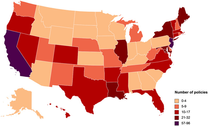 Obesity prevention across the US: A review of state-level policies from 2009 to 2019.