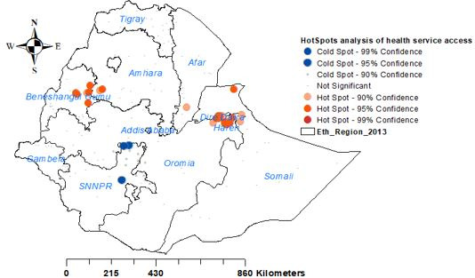 Women's health service access and associated factors in Ethiopia: application of geographical information system and multilevel analysis.