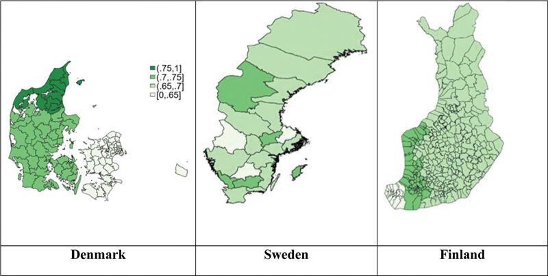 Geographical Variation in the Use of Oral Anticoagulation and Clinical Outcomes among Patients with Atrial Fibrillation in Denmark, Sweden, and Finland.