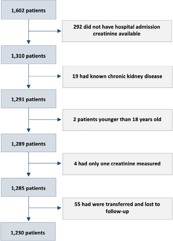 Acute kidney injury in hospitalized patients with COVID-19: a retrospective cohort.