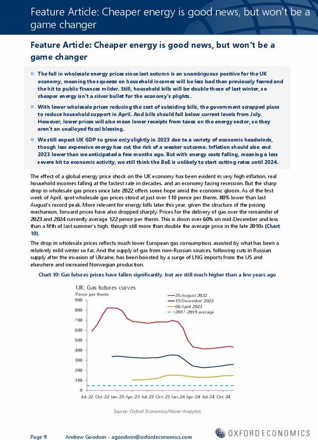 Feature Article: Cheaper energy is good news, but won't be a game changer