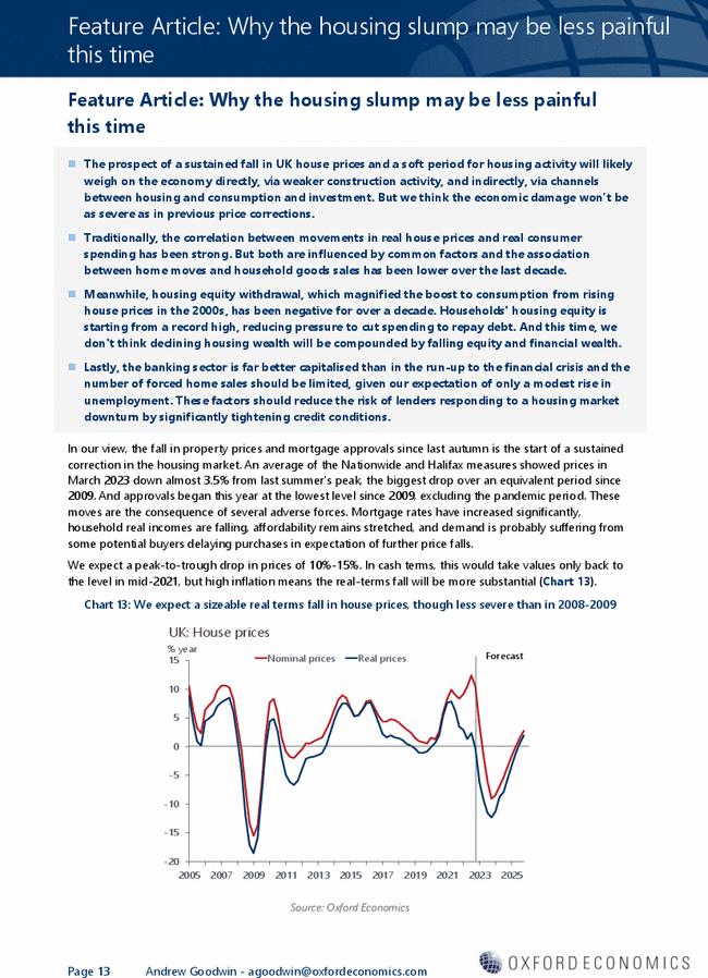 Feature Article: Why the housing slump may be less painful this time