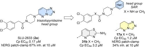 Structure-Activity relationships of replacements for the triazolopyridazine of Anti-Cryptosporidium lead SLU-2633