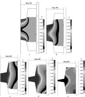 Evolution of the Stress–Strain State of Porous Workpieces in Hot Extrusion Forging to Produce Axisymmetric Parts with an Axial Hole