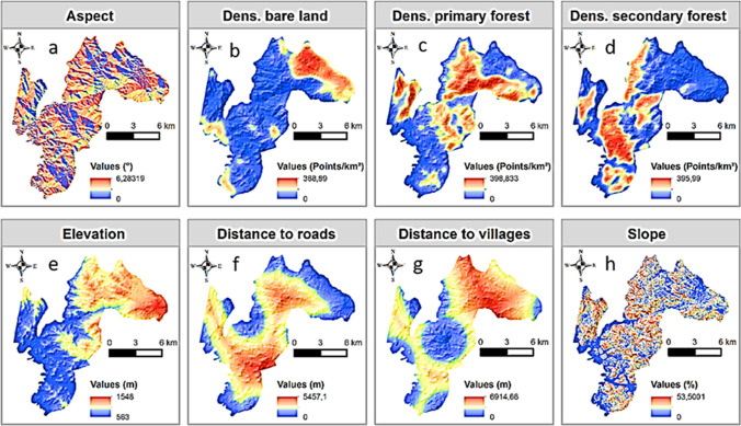 Mapping suitable habitat for Nigeria-Cameroon chimpanzees in Kom-Wum Forest Reserve, North-Western Cameroon.