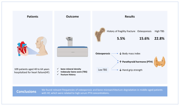 Bone Mineral Density, Trabecular Bone Score and Fractures in Patients Hospitalized for Heart Failure.