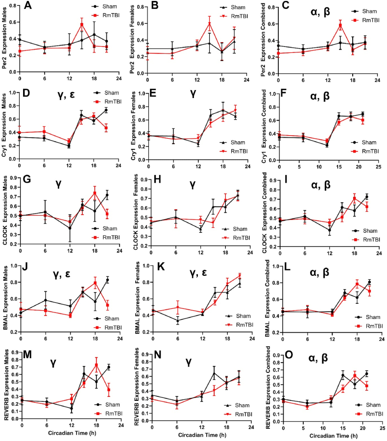 Repetitive mild traumatic brain injury alters central and peripheral clock gene expression in the adolescent rat