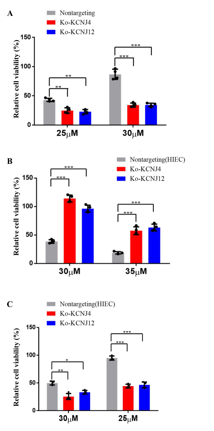 CRISPR-activation screen identified potassium channels for protection against mycotoxins through cell cycle progression and mitochondrial function.