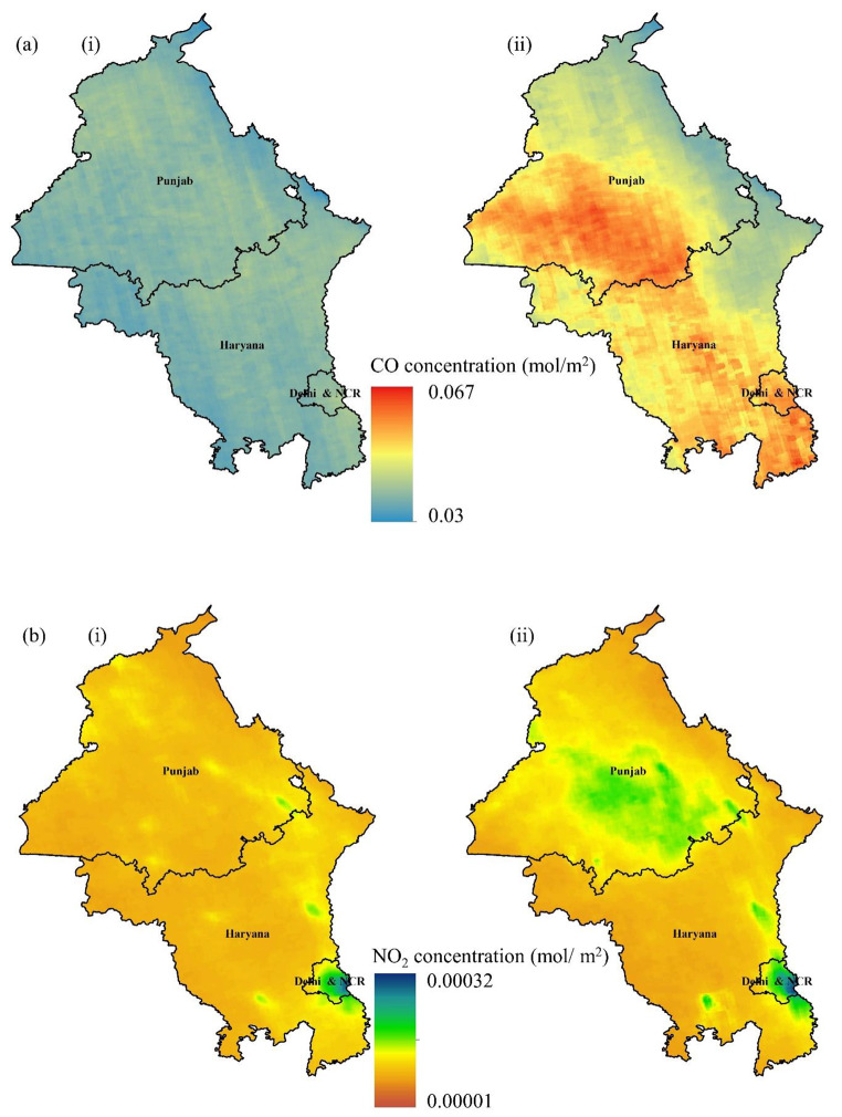 A rapid assessment of stubble burning and air pollutants from satellite observations.