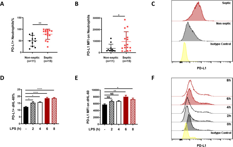 PKM2/STAT1-mediated PD-L1 upregulation on neutrophils during sepsis promotes neutrophil organ accumulation by serving an anti-apoptotic role.
