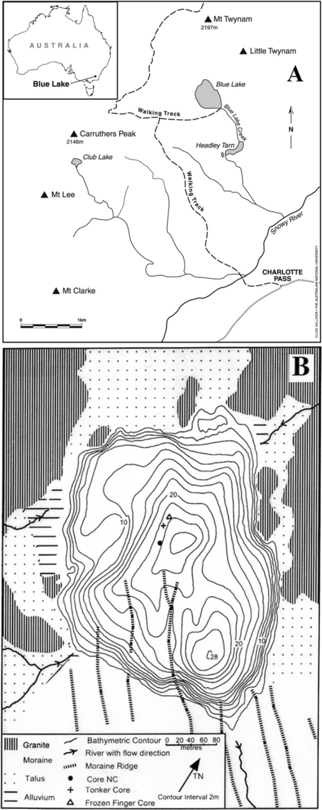 The effect of the introduction of livestock on the erosion of alpine soils: a comparison of five dating techniques applied to sediments of the Australian alpine Blue Lake.