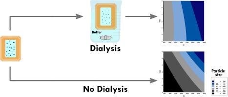 Dialysis is a key factor modulating interactions between critical process parameters during the microfluidic preparation of lipid nanoparticles