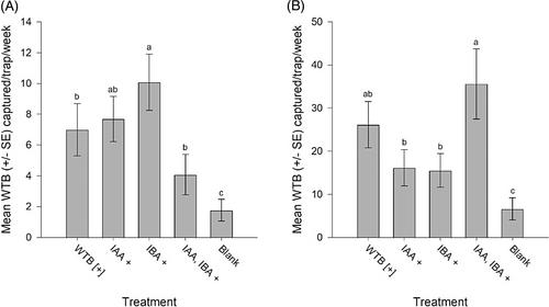 Fungal, host and non-host volatiles modify attraction of the walnut twig beetle, Pityophthorus juglandis, to pheromone lures