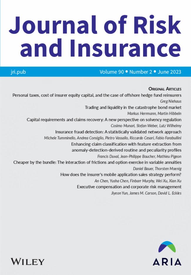 Issue Information: Journal of Risk and Insurance 2/2023