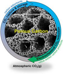 Porous carbon materials for CO2 capture, storage and electrochemical conversion