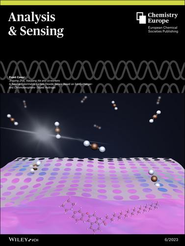 Front Cover: A Tunable Colorimetric Carbon Dioxide Sensor Based on Ion-Exchanger- and Chromoionophore-Doped Hydrogel (Anal. Sens. 6/2023)