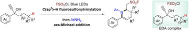 C(sp3)–H fluorosulfonylvinylation/aza-Michael addition approach to FSO2-functionalized tetrahydropyridines†