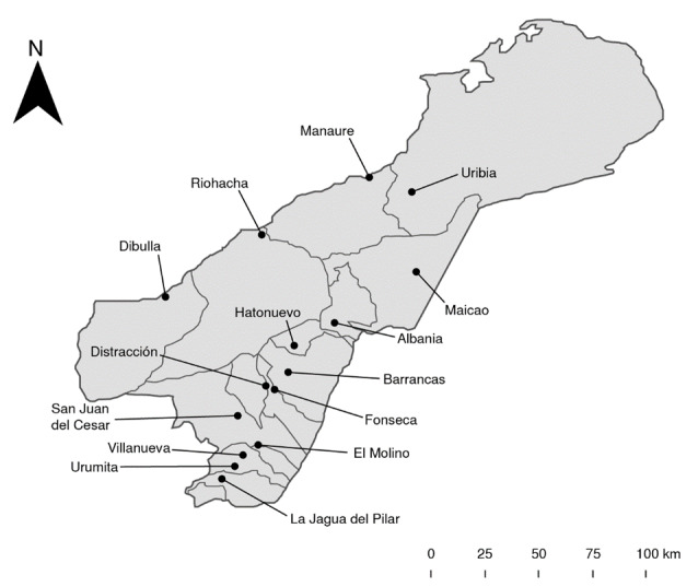 Evaluation of susceptibility to organophosphates in populations of Aedes aegypti in La Guajira, Colombia