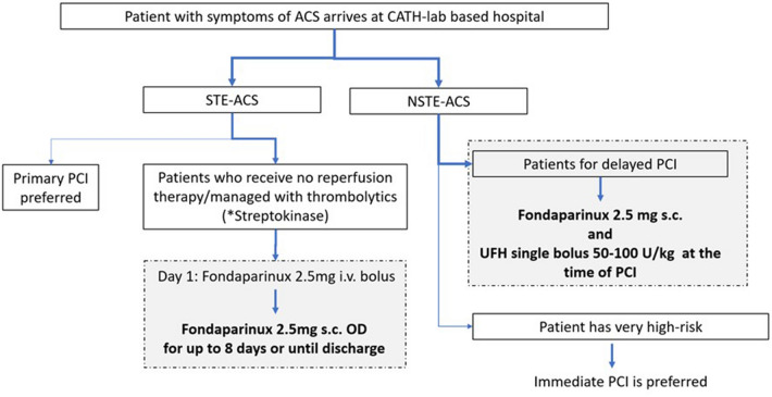 Clinical Decision Pathway for the Use of Fondaparinux in the Management of Acute Coronary Syndrome (ACS) in Hospitals with and Without Catheter Laboratories: An Expert Opinion from India.