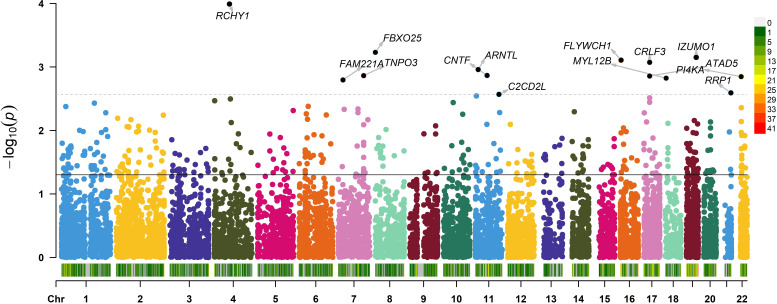 Transcriptome-wide association study reveals candidate causal genes for lumbar spinal stenosis.