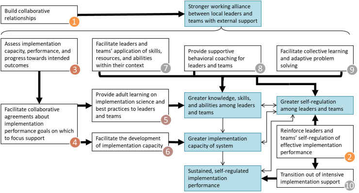 Mechanisms of change in external implementation support: A conceptual model and case examples to guide research and practice.