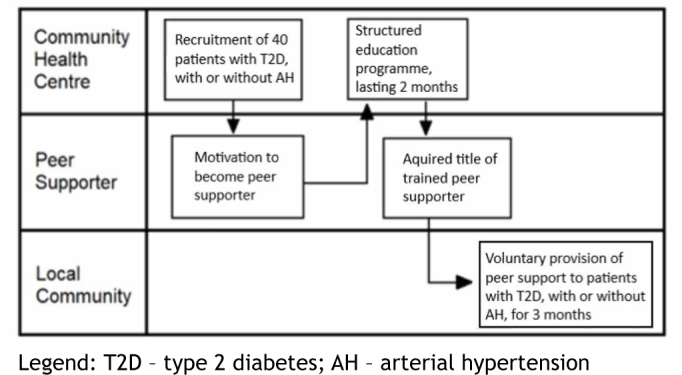 Peer Support as Part of Scaling-Up Integrated Care in Patients with Type 2 Diabetes and Arterial Hypertension at the Primary Healthcare Level: A Study Protocol.