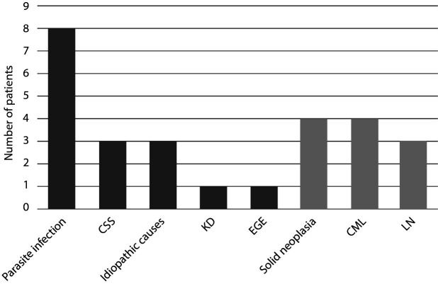 Kimura disease as an uncommon cause of persistent hypereosinophilia: a diagnostic challenge.