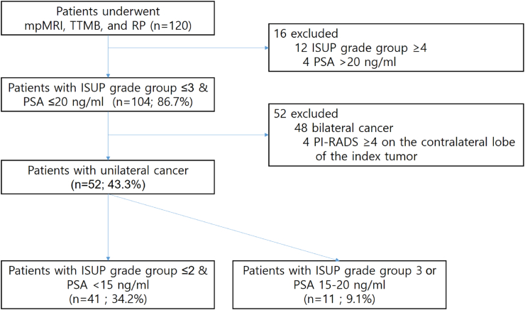 Combination of multiparametric magnetic resonance imaging and transperineal template-guided mapping prostate biopsy to determine potential candidates for focal therapy