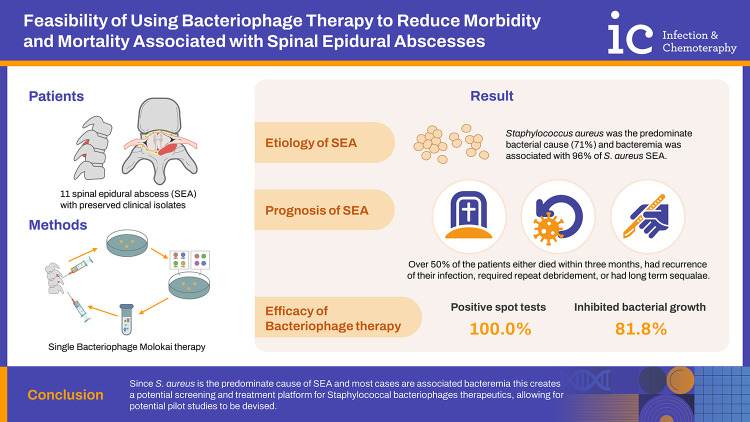 Feasibility of Using Bacteriophage Therapy to Reduce Morbidity and Mortality Associated with Spinal Epidural Abscesses.