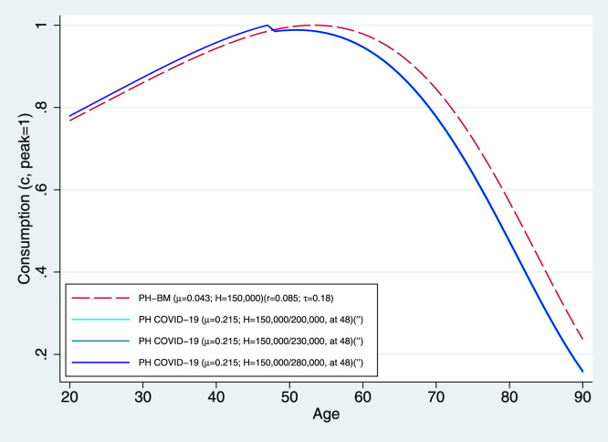 Impact of infectious disease pandemics on individual lifetime consumption: An endogenous time preference approach