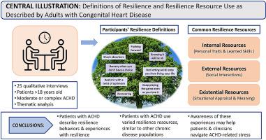 Definitions of resilience and resilience resource use as described by adults with congenital heart disease