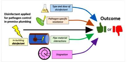 Influence of pipe materials on in-building disinfection of P. aeruginosa and A. baumannii in simulated hot water plumbing