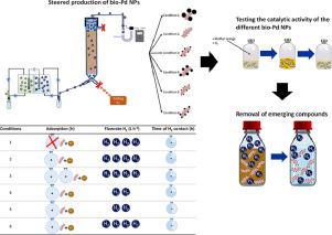 Electrochemically assisted production of biogenic palladium nanoparticles for the catalytic removal of micropollutants in wastewater treatment plants effluent