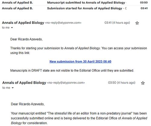 The stressful life of an editor from a non-predatory journal