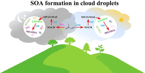 In Situ Observation of Multiphase Oxidation-Driven Secondary Organic Aerosol Formation during Cloud Processing at a Mountain Site in Southern China