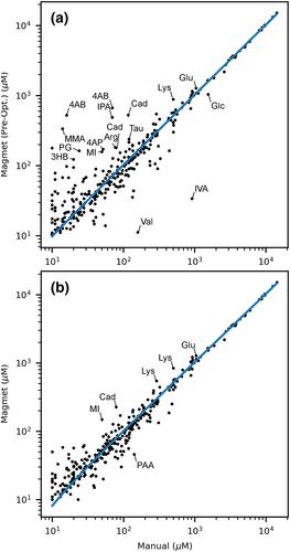 Automated identification and quantification of metabolites in human fecal extracts by nuclear magnetic resonance spectroscopy