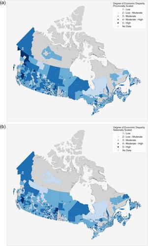 The Index of Economic Disparity: Measuring trends in economic disparity across Canadian Census Subdivisions and rural and urban communities