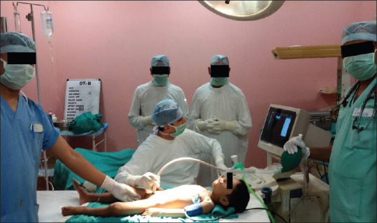 Management of intussusception in children: A comparative study of hydrostatic reduction with saline under ultrasound guidance versus laparoscopic assistance.