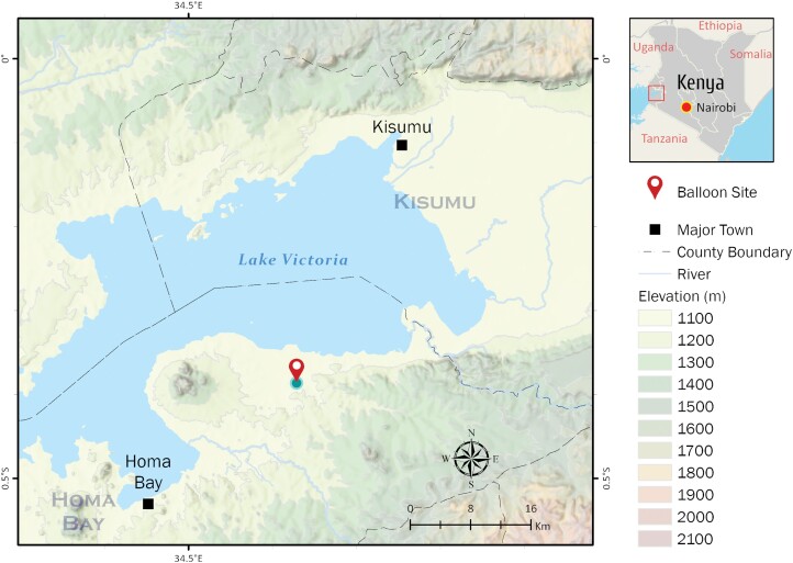 Wind-assisted high-altitude dispersal of mosquitoes and other insects in East Africa.