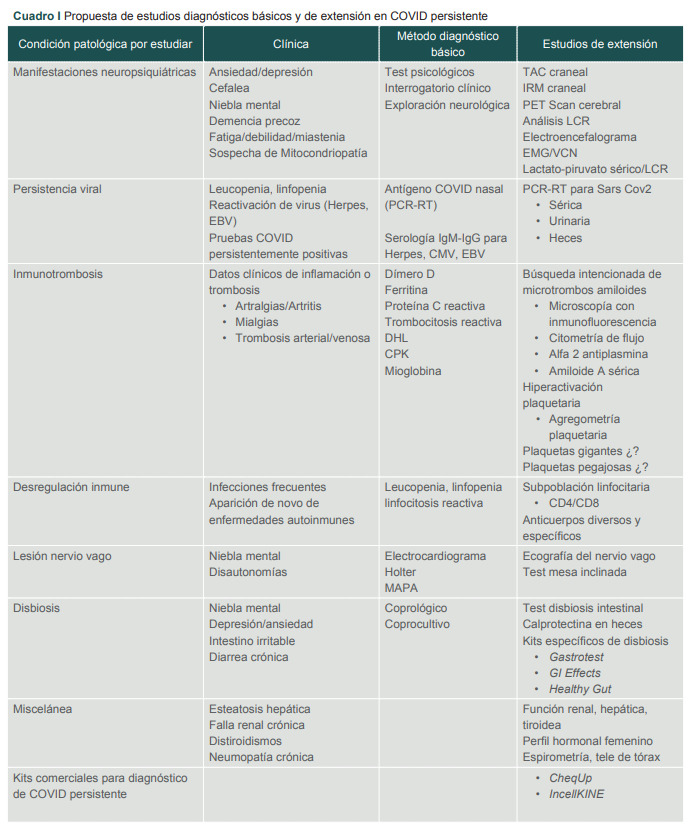 [Proposal for a diagnostic approach to long COVID].