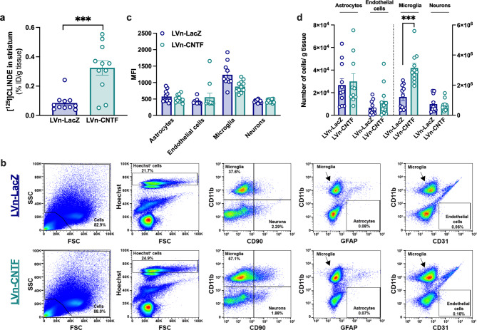 Reactive astrocytes mediate TSPO overexpression in response to sustained CNTF exposure in the rat striatum.